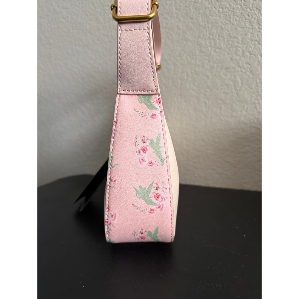 Loungefly Disney Tinkerbell Floral Baguette Purse NWT - Picture 3 of 6